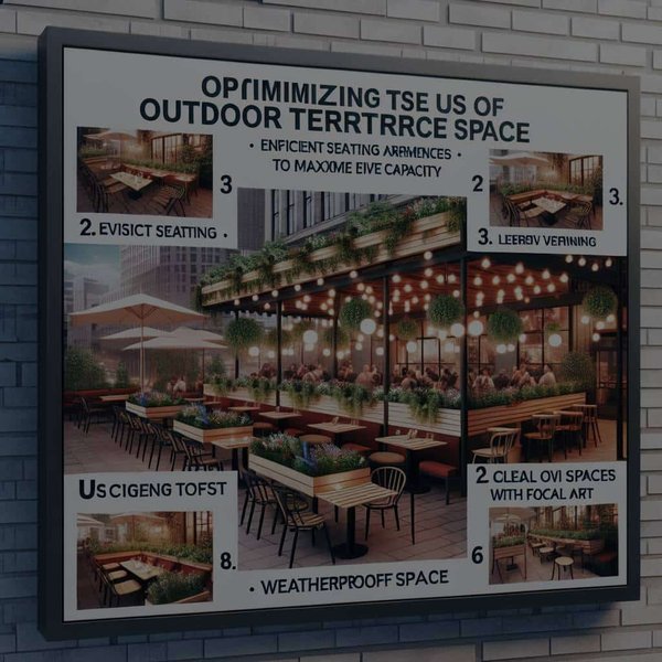Quelles astuces pour optimiser l'utilisation d'un espace de terrasse extérieure dans un bistrot urbain ?